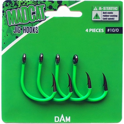 MADCAT sumcový A-Static JIG Hooks vel.10 4ks