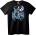 NOONEBRAND Тениска Динозаври Нощ - 2XL, Black