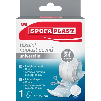 3M Spofaplast č. 254 textilná náplasť pevná rýchloobväz 6 cm x 1 m 1 ks