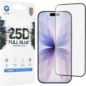 LITO Протектор за iPhone 17 / iPhone 16 Pro - Lito - 2.5D FullGlue Glass - Черен
