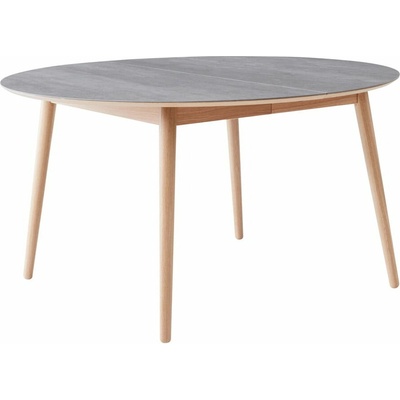 Hammel Furniture Meza Okrúhly rozkladací jedálenský stôl s keramickou doskou 135 cm
