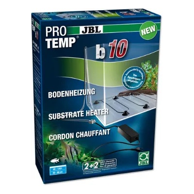 JBL Protemp B10 III - Дънен нагревател, 2 x 1, 8м кабел, 10 W, за 60-80 см аквариум