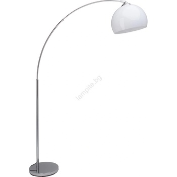 Brilliant - Подова лампа VESSA 1xE27/60W/230V лъскав хром/бяла (BI0275)