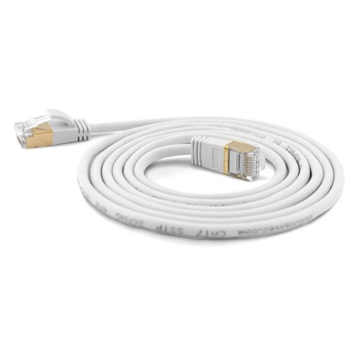 Wantec Patchkabel SSTP CAT7 Ste. CAT6a d=4mm 3, 00m weiß (7120) (7120)