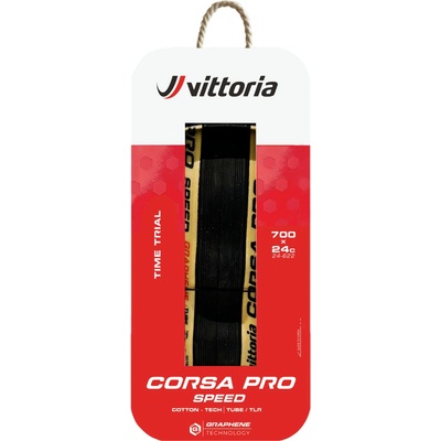 Vittoria Corsa Pro Speed Graphene 2.0 TLR silniční 700x28c, kevlar, para-černá