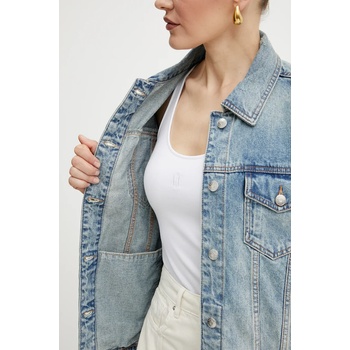 Armani Exchange Дънково яке Armani Exchange в синьо преходен модел с уголемена кройка XW000902 AF10869 (XW000902.AF10869.NOS)