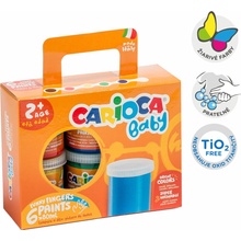 Carioca prstové farby Baby papierový kufrík 6 x 80 ml