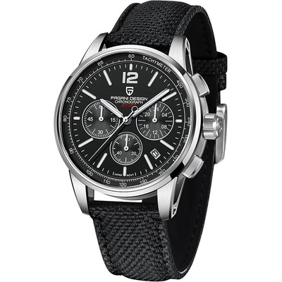 Pagani design Мъжки часовник Pagani Design Oneiro, Кварцов, Хронограф, Черен / Сребрист (PD-YS008-BLACK-SILVER)