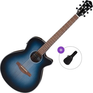 Ibanez AEG50-IBH Basic SET Indigo Blue Burst Електро-акустична китара Джъмбо