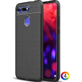 Huawei Honor View 20 / V20 Удароустойчив Litchi Skin Калъф и Протектор