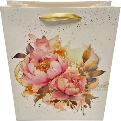 AGB1029203WK Taška darč. 20xv25x10cm Artistic Peony Seamless