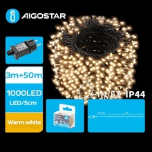 Aigostar B.V. Aigostar LED Venkovní vánoční řetěz 1000xLED 8 funkcí 53m IP44 teplá bílá AI1395