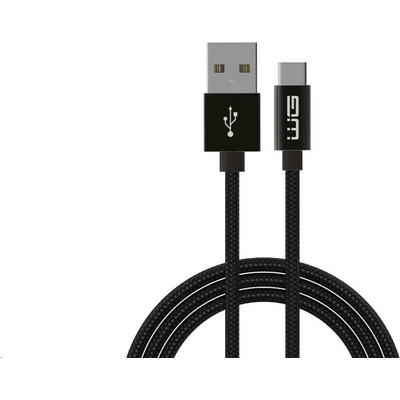 WG 7956 Datový SUPER CHARGE Type-C na USB-A 1m černý