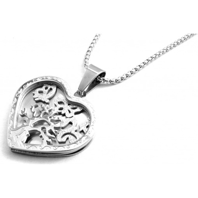 Steel Jewelry Náhrdelník Srdce a strom života NH220151