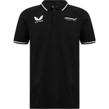 Castore McLaren Team Lifestyle Polo Top Mens Black/Lght Grey