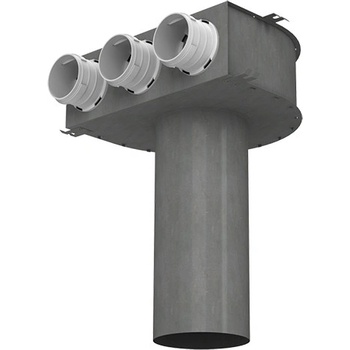 Dalap Kovový konektor do stropu pre potrubie Flexitech 63 mm, 3 príruby