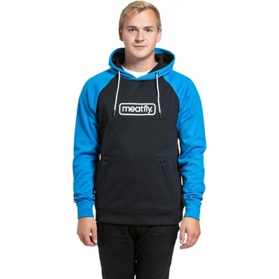 Meatfly technická mikina Gravel Bright blue / černá