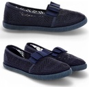 Dětské krajkové baleríny s mašličkou ažurové 6194