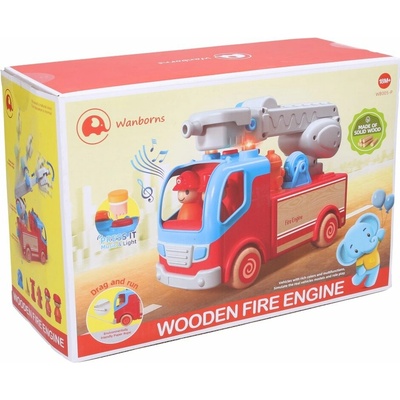 Wiky Vehicles Auto hasičské drevo/plast s efektmi 25cm