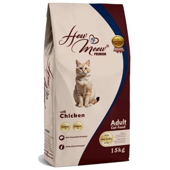 HERMOS How Meow Adult Cat Food Chicken - Пълоценна храна за пораснали котки с пиле 15 кг, Турция