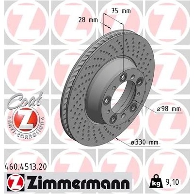Brzdový kotúč ZIMMERMANN 460.4513.20 (460451320)