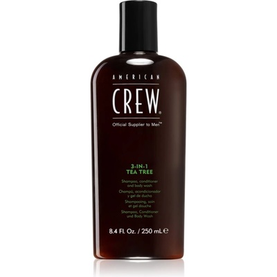 American Crew Hair & Body 3-IN-1 Tea Tree шампоан, балсам и душ гел 3 в 1 за мъже 250ml