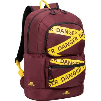 RIVACASE Раница за лаптоп Rivacase 5421 Red, до 13.3" (33.78 cm), полиестер, водоустойчивост, бордо (5421 Red)