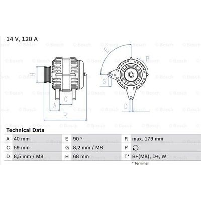BOSCH generátor 0986040360