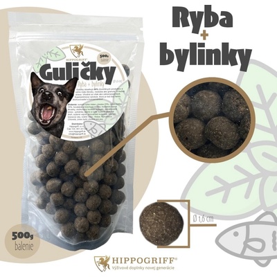 Hippogriff Guličky Ryba a Bylinky 1,6cm 500 g