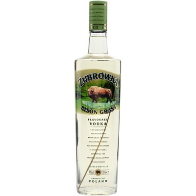 Zubrowka Bison Grass 40% 1 l (holá láhev) – Zboží Dáma