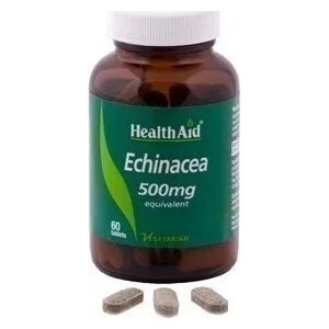 HEALTHAID Хранителна добавка Ехинацея, Health Aid Echinacea 500mg 60tabs