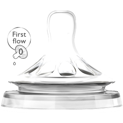 Philips Биберон Philips Avent Natural First Flow SCF657/27, 0м. +, 2 броя (SCF657/27)