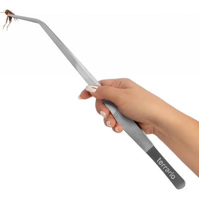 Terrario ViperTweez Bent XL pinzeta zakrivená 38 cm