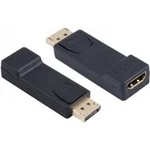  Преходник, адаптер, Display Port към HDMI Female, с аудио