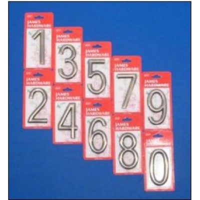 Číslo domovní "4" 75mm, samolepící, bronzové – Sleviste.cz