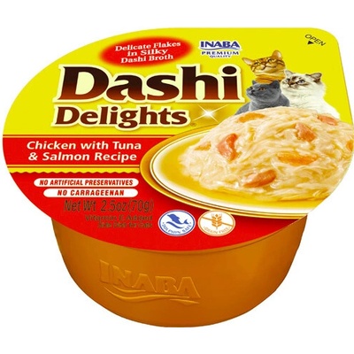 Inaba Dashi Delights cat Kura s tuniakom a lososom 70 g