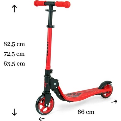 Milly Mally Scooter Smart červená