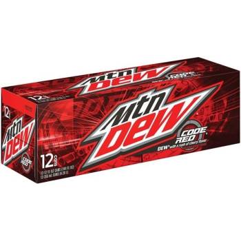 Mountain Dew Code Red USA box 12 x 355 ml