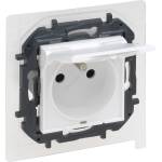 Legrand - Външна безрамкова розетка NILOE STEP 250V/16A IP44, бяла (LR0051)