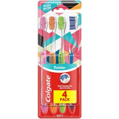Colgate Twister Design Edition Měkký 4 ks