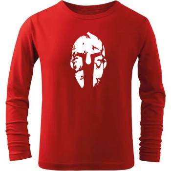 DRAGOWA детска тениска с дълъг ръкав Спартанец, червена (7191)