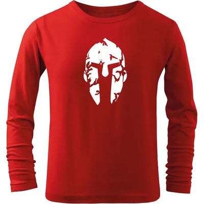 DRAGOWA детска тениска с дълъг ръкав Спартанец, червена (7191)