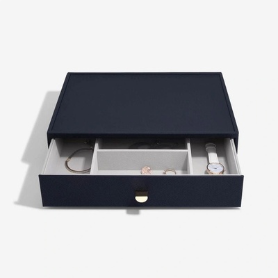 Stackers box se šuplíkem na šperky Navy Pebble Supersize Accessory Drawer tmavě modrá 75903