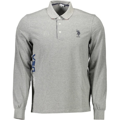 U. S. POLO Мъжка риза с дълъг ръкав us polo, Цвят Сиво (60633-49969_grigio_188)
