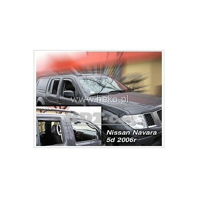 Deflektory Heko Nissan Navara Pick up 2005 - 2014