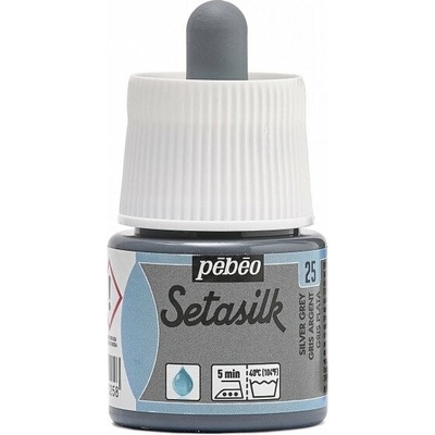 Pébéo Farba na hodváb Setasilk 45 ml 25 Silver Grey