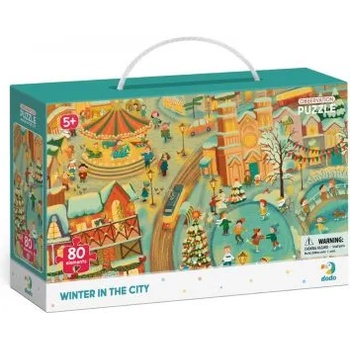 Image 1 of dodo - Детски пъзел за наблюдателност - Зимен град (300352)
