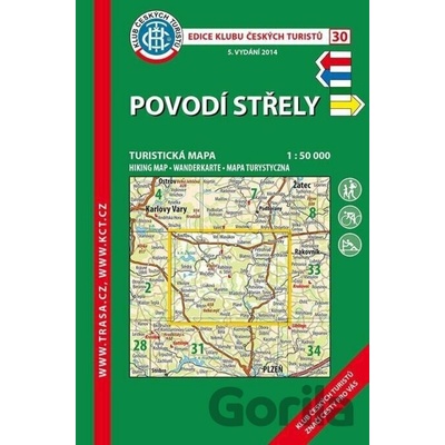 KČT 30 Povodí Střely 1:50 000 Turistická mapa
