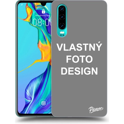 Púzdro Picasee silikónové Huawei P30 Vlastný design/motiv čierne