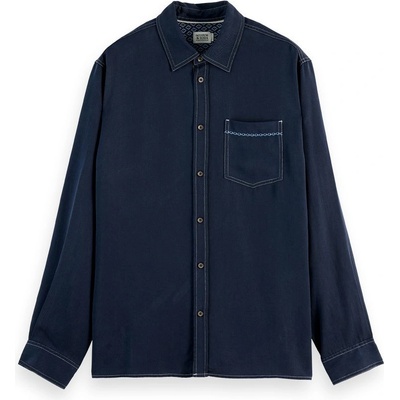 Scotch & Soda Solid Tencel shirt